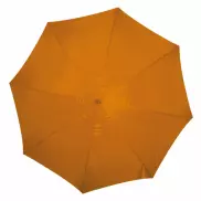 Parasol automatyczny z drewnianą rączką 105 cm - pomarańczowy