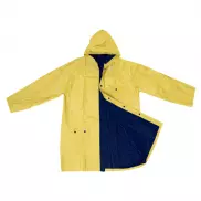 Płaszcz przeciwdeszczowy - żółto-granatowy - XL