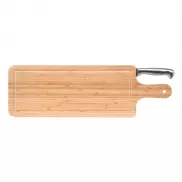 Bambusowa deska z nożem - brązowy