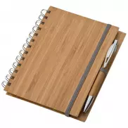 Notatnik A5 z bambusową okładką - brązowy