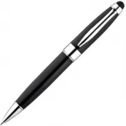 Długopis metalowy do ekranów dotykowych - czarny