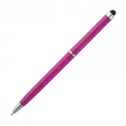Długopis plastikowy do ekranów dotykowych - różowy