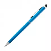 Długopis plastikowy do ekranów dotykowych - jasnoniebieski