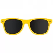 Plastikowe okulary przeciwsłoneczne 400 UV - żółty