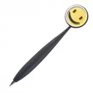 Długopis plastikowy z buźką - czarny