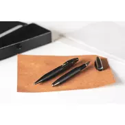 Zestaw piśmienniczy Mark Twain - etui, pióro, długopis - czarny