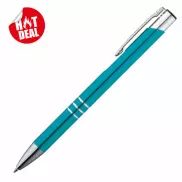 Długopis metalowy - turkusowy