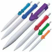 Długopis plastikowy CrisMa Smile Hand - turkusowy