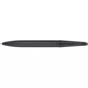 Metalowy długopis z bambusowym wykończeniem - czarny