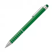 Długopis metalowy do ekranów dotykowych - zielony