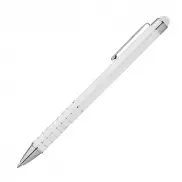 Długopis metalowy do ekranów dotykowych - biały