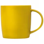Kubek ceramiczny - gumowany 300 ml - żółty