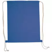 Worek sportowy bawełniany - niebieski