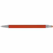 Długopis metalowy, gumowany - pomarańczowy