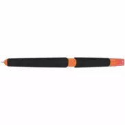 Długopis plastikowy do ekranów dotykowych z zakreślaczem - pomarańczowy
