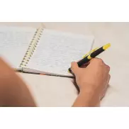 Długopis plastikowy do ekranów dotykowych z zakreślaczem - żółty