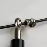 Skakanka z metalowymi rączkami - czarny - adjustable