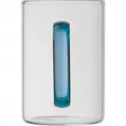 Kubek szklany 250 ml - niebieski