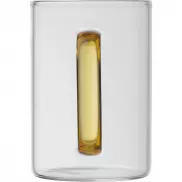 Kubek szklany 250 ml - żółty