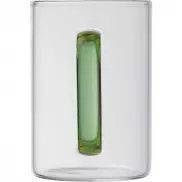 Kubek szklany 250 ml - zielony