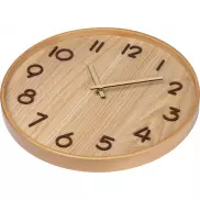 Zegar ścienny drewniany - beżowy