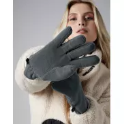 Rękawiczki polarowe z recyklingu - black