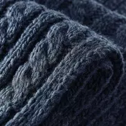 Szalik Cable Knit Melange - black