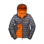 Damska kurtka z kapturem Snow Bird - grey/orange