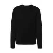 Męski sweter z wycięciem pod szyją - black
