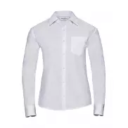 Bluzka z kieszonką z długimi rękawami - white