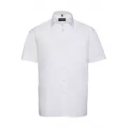 Koszula popelinowa z krótkimi rękawami - white