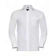 Koszula popelinowa z długimi rękawami - white