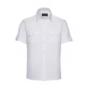 Koszula z podwijanymi rękawami - white