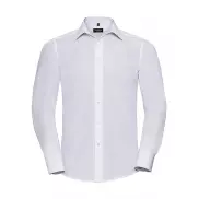 Koszula popelinowa z długimi rękawami - white