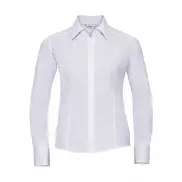 Bluzka popelinowa z długimi rękawami - white