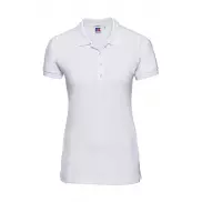 Damskie Polo Stretch Fitted<P/> - white