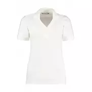 Damskie polo V-neck Regular Fit Comfortec® - white