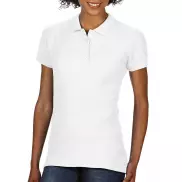 Damska koszulka polo Softstyle Double Pique - white