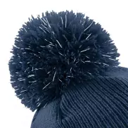 Dziecięca czapka z pomponem Reflective Bobble - black