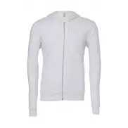 Bluza z kapturem na zamek Unisex - white
