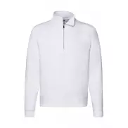 Bluza z krótkim zamkiem - white