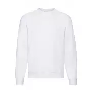 Bluza Raglan ze ściągaczem - white