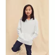 Dziecięca lekka bluza z kapturem - white