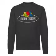 Bluza Vintage z logo Fruit (duże) - black