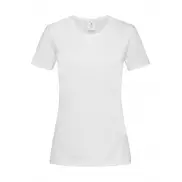 Damski dopasowany T-shirt - white