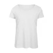 Damski T-Shirt Triblend - white