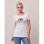 Damski Tshirt Vintage z logo Fruit (duże) - white