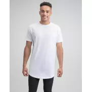 Dłuższy męski t-shirt Organic - white