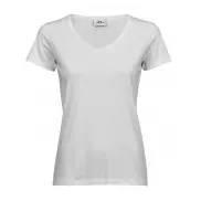 Damska koszulka Luxury V-Neck Tee - white