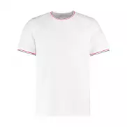 T-shirt Fashion Fit Tipped - white/red/royal